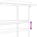 File Cabinet Anthracite 90x40x180 cm Steel 3188331