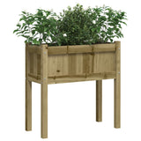 Garden Planter with Legs 70x31x70 cm Impregnated Wood Pine 837562