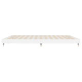Bed Frame without Mattress High Gloss White 140x200 cm 832143