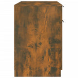 Desk Smoked Oak 100x50x75 cm Engineered Wood 817126
