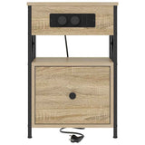 Bedside Cabinet with Drawer 2 pcs Sonoma Oak 40 x 31 x 60 cm 859493