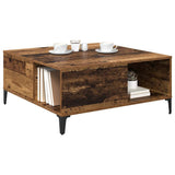 Coffee Table Old Wood 80 x 80 x 36.5 cm Engineered Wood 881183