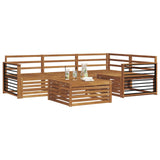 Outdoor Sofa Set 5 pcs Natural Solid Acacia Wood 3373429