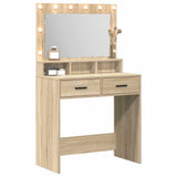 Dressing Table Sonoma Oak 79 x 41 x 135 cm Engineered Wood 865084