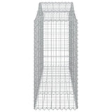 Arched Gabion Baskets 10 pcs 200x50x100/120 cm Galvanised Iron 3145648