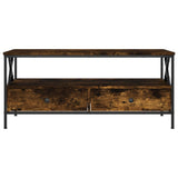 Coffee Table Smoked Oak 100x51x45 cm Engineered Wood 835301