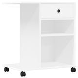 Printer Stand with Wheels White 60x40x68.5 cm 840639