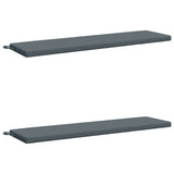 2-Piece Bench Cushions SOEST 2 pcs 100% Polyester Blue 949033