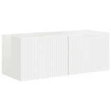 TV Cabinet Set 3 pcs High Gloss White Engineered Wood 3408983
