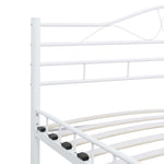 ZNTS 285302 Bed Frame White Metal 120x200 cm