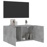 TV Cabinet Wall-mounted Concrete Grey 80x30x41 cm 836958
