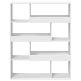 Bookcase White 100x33x125.5 cm Engineered Wood 3309330
