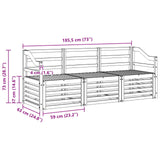 Sofa Sets Solid Acacia Wood 3391329