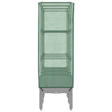 Raised Bed with Greenhouse Cover Rattan Look 120x40x140 cm 4015862