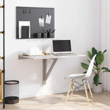 Folding Wall Table Concrete Grey 100x60x56 cm Engineered Wood 342648