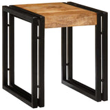 Nesting Table 3 pcs Brown and Black Solid Mango Wood and Metal 4104730