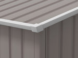 Outsunny 13 x 11ft Large Garden Shed, Mental Garden Storage Shed with Foundation Kit Ventilation & T3398P314182