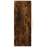 Wall Mounted Cabinet Smoked Oak 34.5x34x90 cm 828905