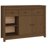 Sideboard Honey Brown 100x35x74 cm Solid Wood Pine 814557