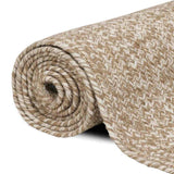 Area Rugs Natural and White 100 x 200 cm Jute 42010476
