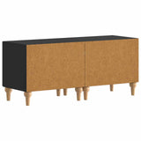 TV Cabinet Black Engineered Wood 896236