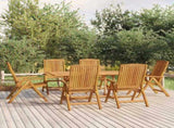 7 Piece Garden Dining Set Solid Wood Teak 3154918