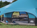 Family Tent Blue 10-Person 185T Polyester with PU Coating 42017392