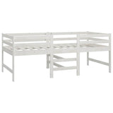 Bed Frame without Mattress White 90x200 cm Solid Wood Pine 833096