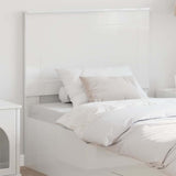 Headboard Gloss White 100 cm Engineered Wood 887686