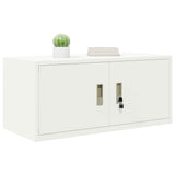 Storage Cabinet White 90 x 40 x 40 cm Steel 891633