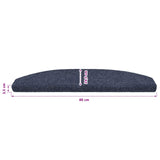 Self-adhesive Stair Mats 15 pcs Blue 80 x 24.5 x 3.5 cm 42038669