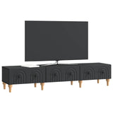 TV Cabinet with Drawer Black 147 x 34.5 x 30 cm Engineered Wood 894246