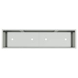 Raised Garden Planter Silver 100 x 26 x 82 cm Galvanised Steel 865881