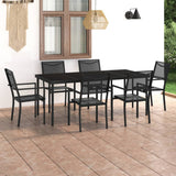 Outdoor Dining Set Anthracite for the frame, Black for the seats 3073518