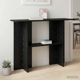 Console Table Black Oak 100 x 30 x 75 cm Engineered Wood 8001176