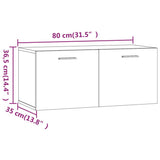 Wall Cabinet Sonoma Oak 80x35x36.5 cm Engineered Wood 812927