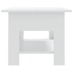 Coffee Table White 102x55x42 cm Engineered Wood 810253
