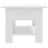 Coffee Table White 102x55x42 cm Engineered Wood 810253
