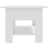 Coffee Table White 102x55x42 cm Engineered Wood 810253