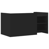 Coffee Table Black 100x50x50 cm Engineered Wood 848361