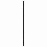 Shower Enclosure Black 130 x 138 cm ESG Glass and Aluminium 42018550