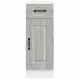 Kitchen Base Cabinet "Kalmar" Grey Sonoma Engineered Wood 853463