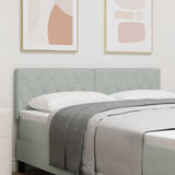 Headboard with Headboard Light Grey 144 cm Faux Leather 42007087