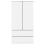 Wardrobe ALTA White 90x55x170 cm Solid Wood Pine 353930