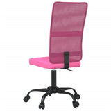 Office Chair Height Adjustable Pink Mesh Fabric 353011