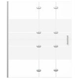 Folding Shower Enclosure ESG 120x140 cm White 150739