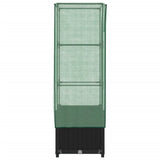 Raised Bed with Greenhouse Cover Rattan Look 40x40x139 cm 4015813