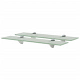 Floating Shelves 2 pcs Glass 50x20 cm 8 mm 3051536