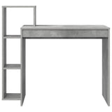 Desk with Shelf Concrete Grey 100 x 40 x 90 cm Engineered Wood 869317