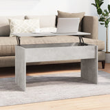 Coffee Table Concrete Grey 102x50.5x52.5 cm Engineered Wood 809633